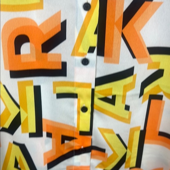 KARL LAGERFELD PARIS Logo Print Oversized Long Sleeve Shirt Size Small - Picture 6 of 15